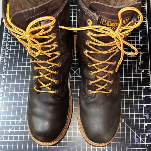 Carolina Boots Elm 8” Waterproof Logger Men’s size 11 D Brown Leather CA8821 - Picture 3 of 9